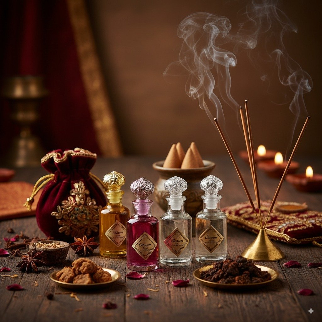 attar - incense incense and attar from banaras