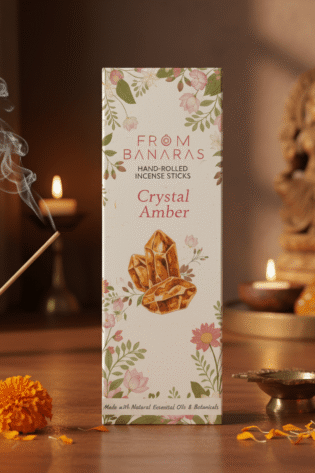 crystal amber incense from banaras