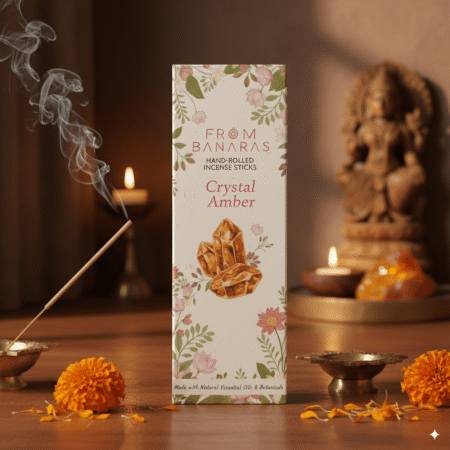 crystal amber incense from banaras