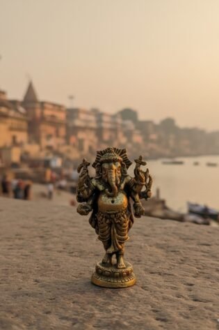 Ganpati Miniature Brass Idol From Banaras