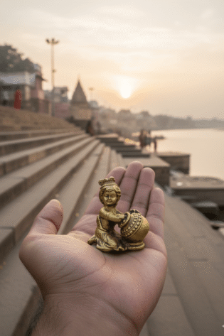 laddu gopal in hands