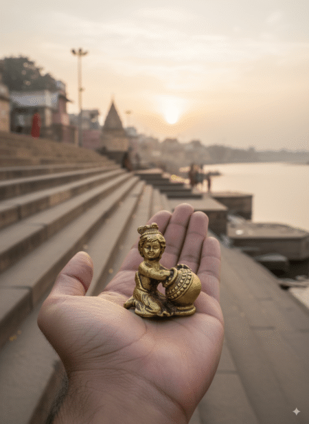 laddu gopal in hands