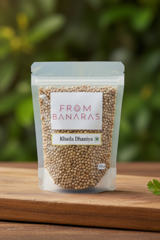 organic whole dhaniya from banaras