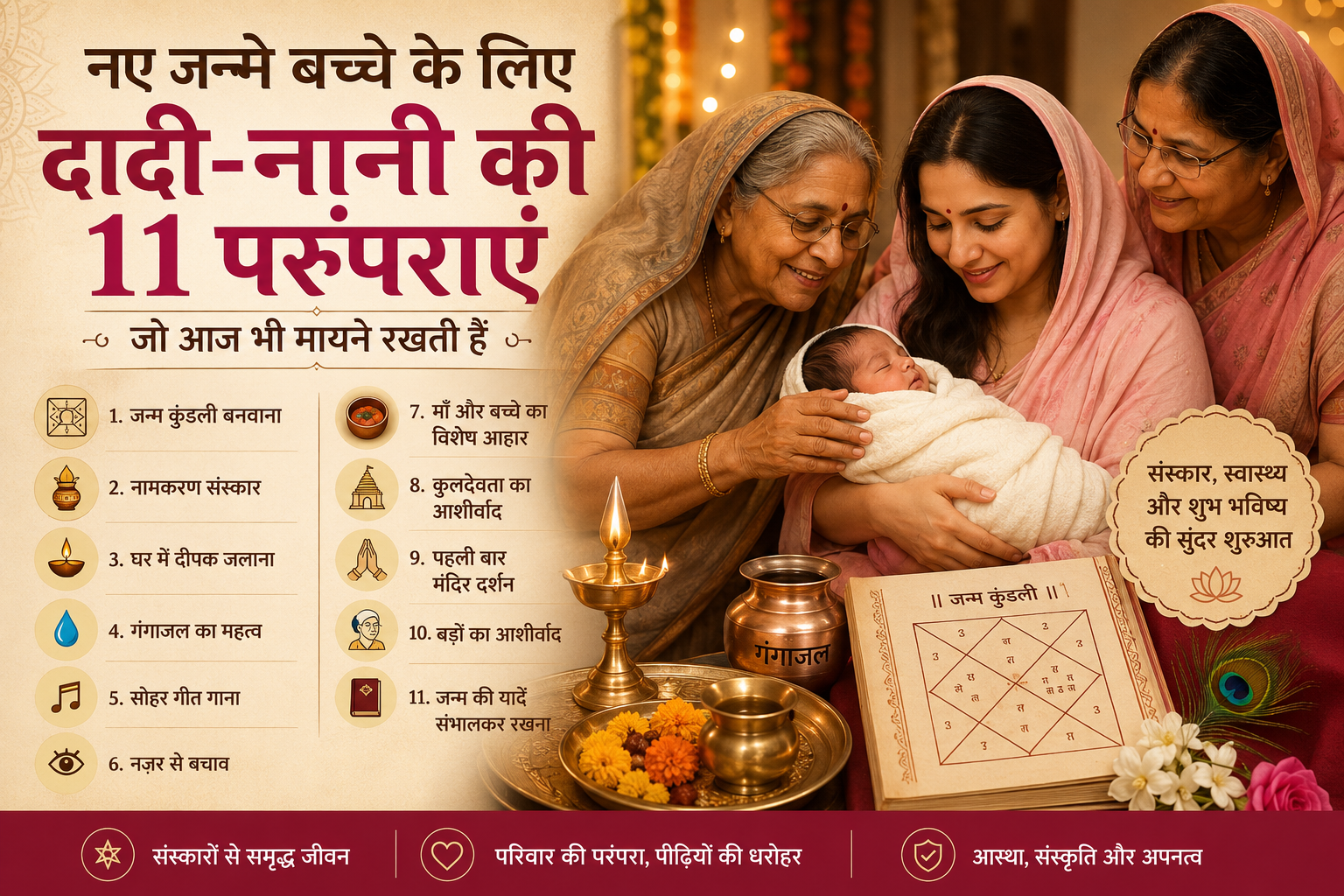 Naye Janme Bachche Ke Liye Dadi-Nani Ki 11 Paramparayein Jo Aaj Bhi Maayne Rakhti Hain