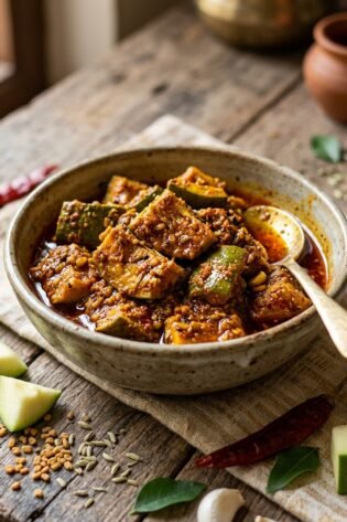 homemade mango pickle from banaras